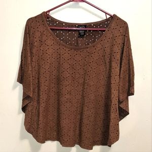 Brown boho shirt